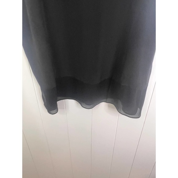 Aritzia Wilfred 100% Silk Black‎ Mini Dress SZ M - Picture 7 of 11